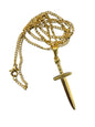 Dagger Pendant - 18K Gold