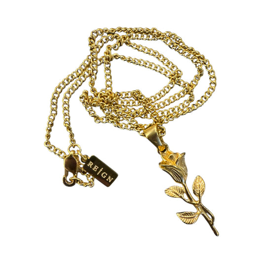 Reign Rose Pendant - 18K Gold